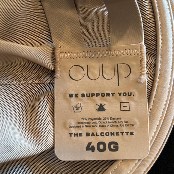 CUUP The Balconette Mesh Bra - Taupe - Picture 9 of 10